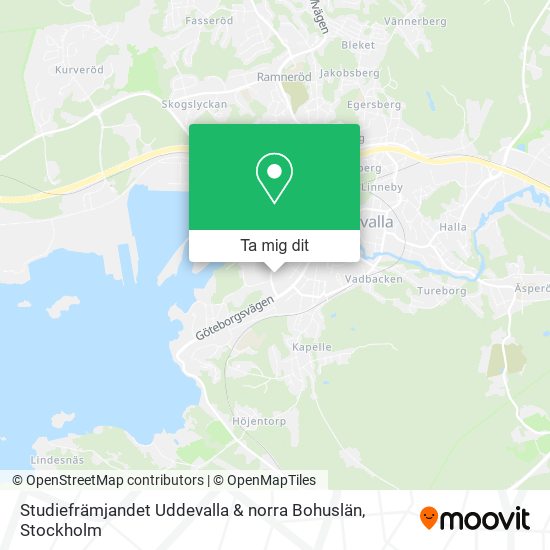 Studiefrämjandet Uddevalla & norra Bohuslän karta