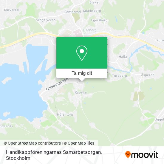 Handikappföreningarnas Samarbetsorgan karta