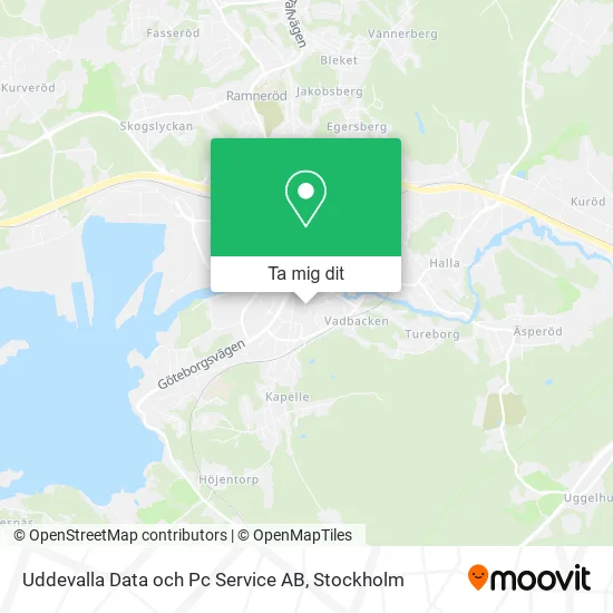 Uddevalla Data och Pc Service AB karta