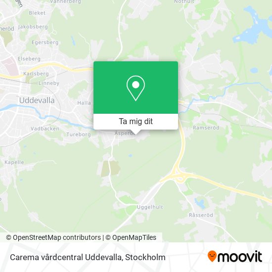 Carema vårdcentral Uddevalla karta