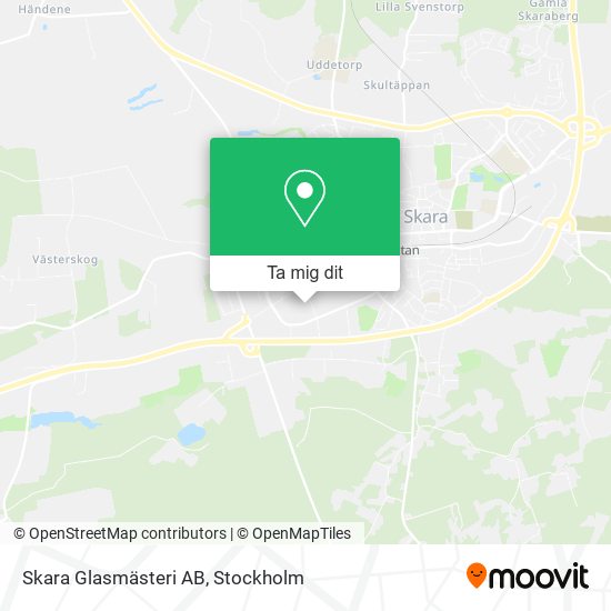 Skara Glasmästeri AB karta