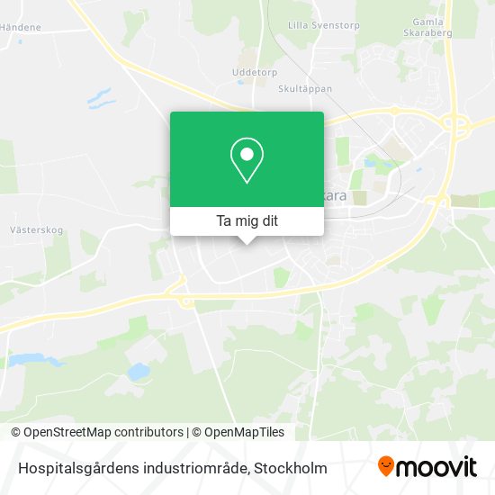 Hospitalsgårdens industriområde karta