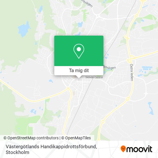 Västergötlands Handikappidrottsförbund karta