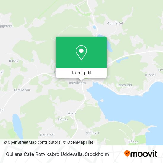Gullans Cafe Rotviksbro Uddevalla karta