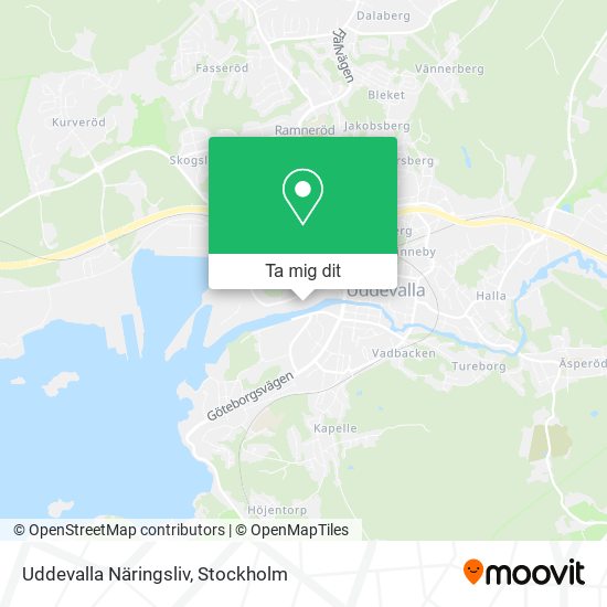 Uddevalla Näringsliv karta