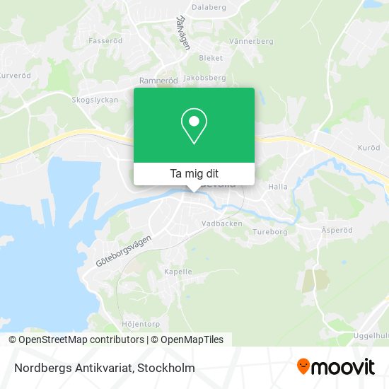 Nordbergs Antikvariat karta