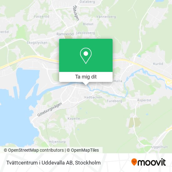 Tvättcentrum i Uddevalla AB karta