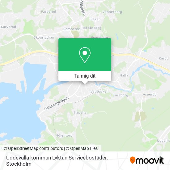 Uddevalla kommun Lyktan Servicebostäder karta