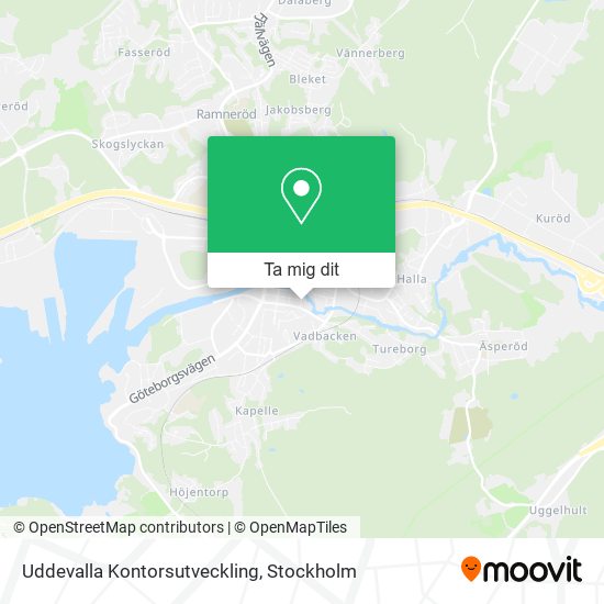 Uddevalla Kontorsutveckling karta