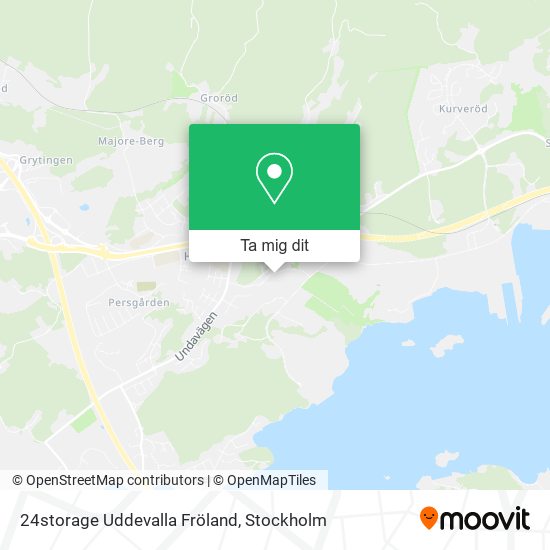 24storage Uddevalla Fröland karta
