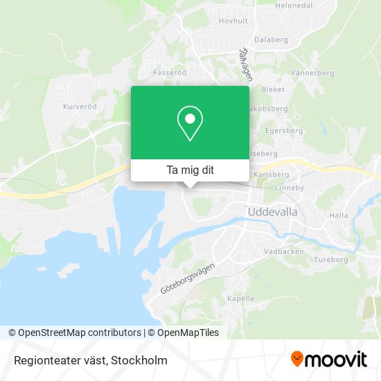 Regionteater väst karta