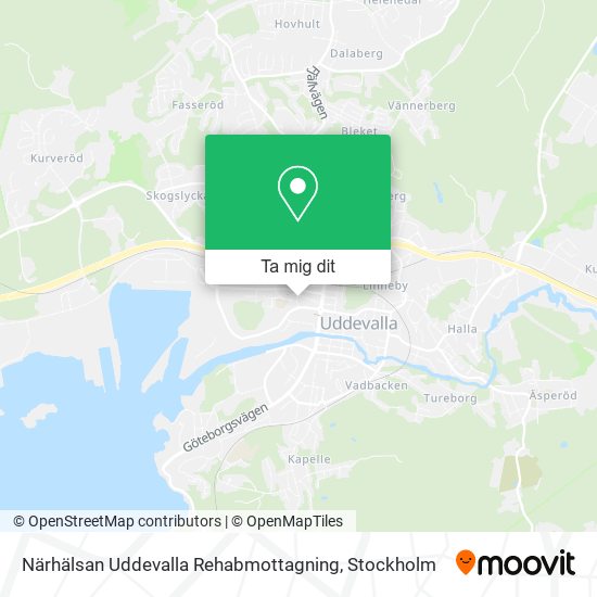 Närhälsan Uddevalla Rehabmottagning karta