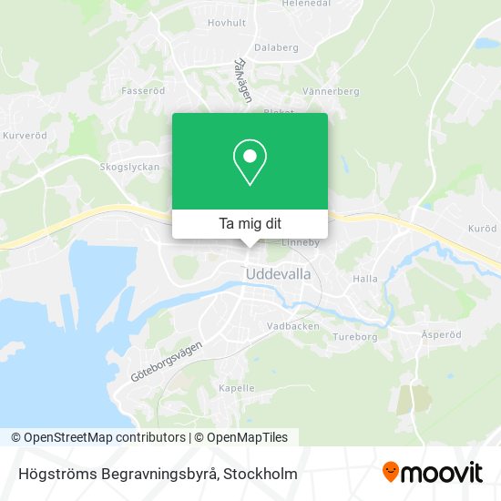 Högströms Begravningsbyrå karta