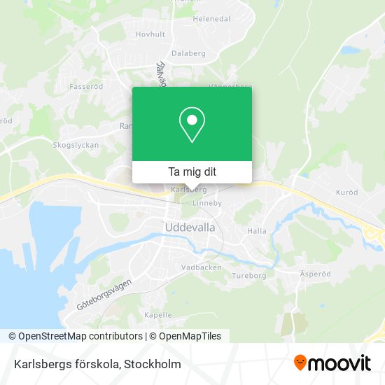 Karlsbergs förskola karta