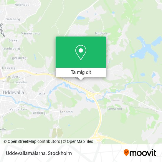 Uddevallamålarna karta