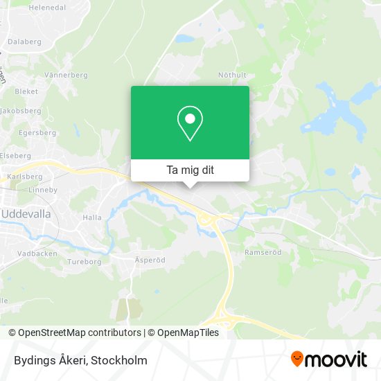 Bydings Åkeri karta