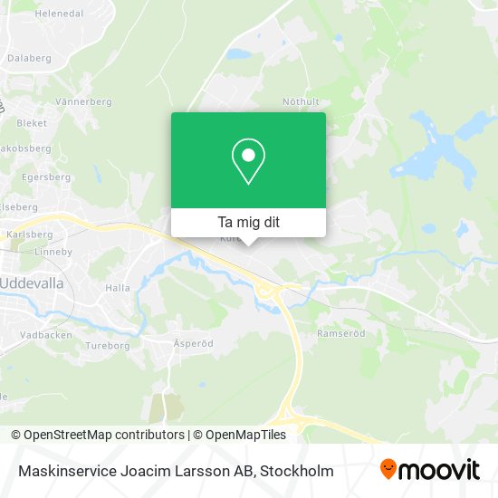 Maskinservice Joacim Larsson AB karta