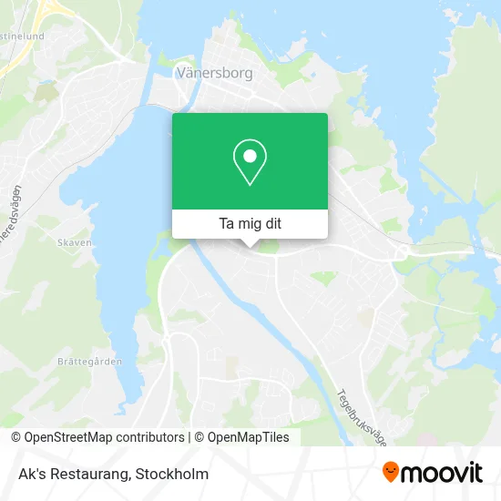 Ak's Restaurang karta