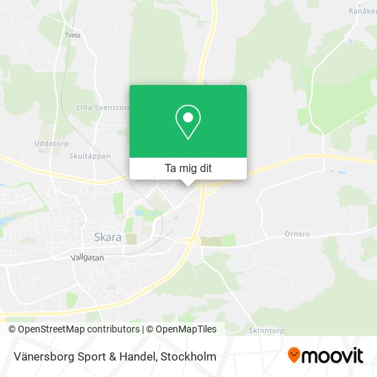 Vänersborg Sport & Handel karta