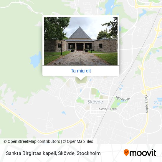 Sankta Birgittas kapell, Skövde karta