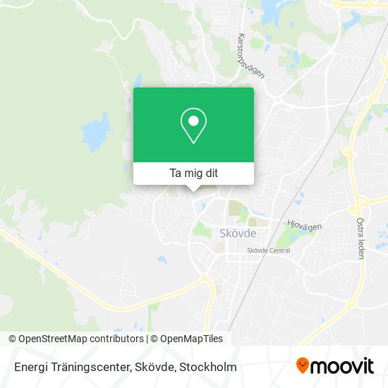 Energi Träningscenter, Skövde karta