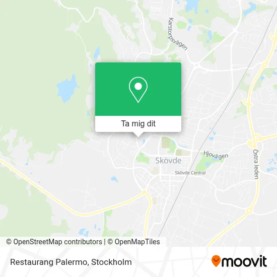 Restaurang Palermo karta
