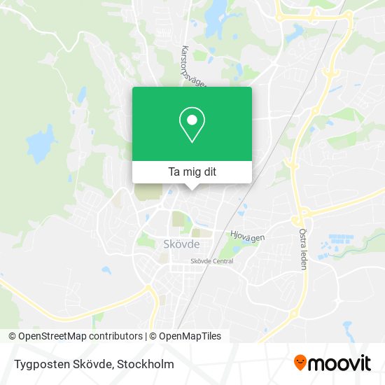 Tygposten Skövde karta