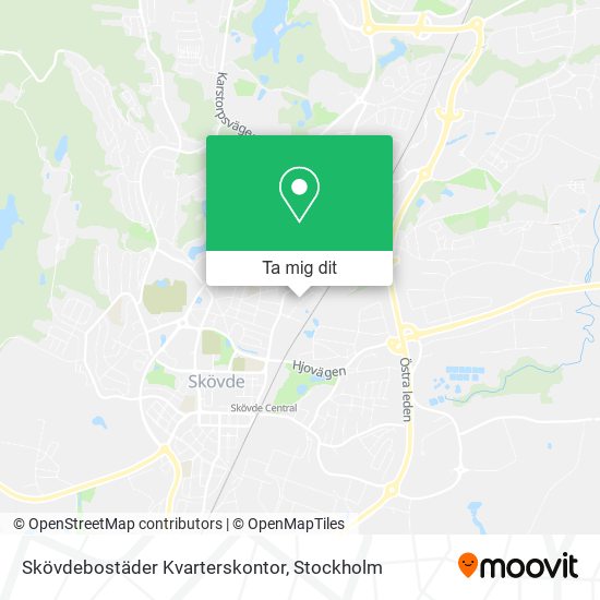 Skövdebostäder Kvarterskontor karta