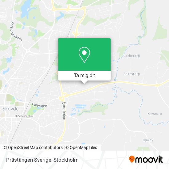 Prästängen Sverige karta