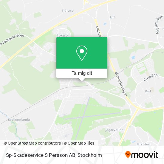 Sp-Skadeservice S Persson AB karta