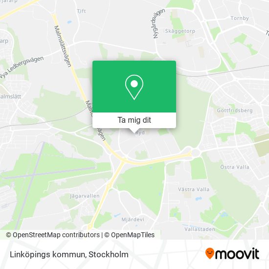 Linköpings kommun karta
