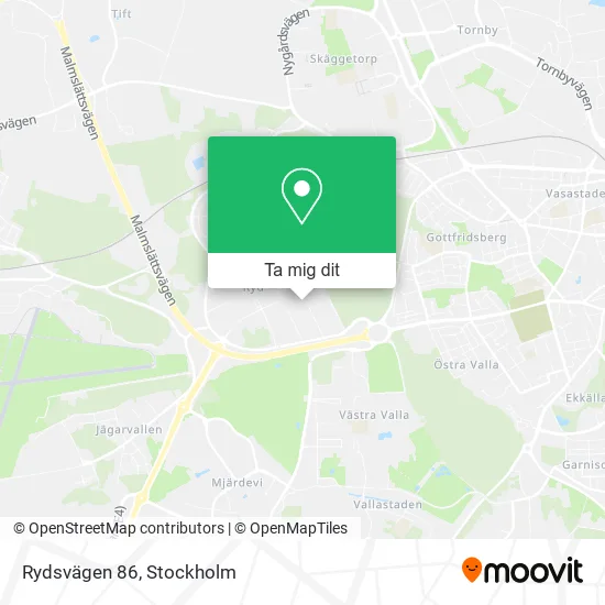 Rydsvägen 86 karta