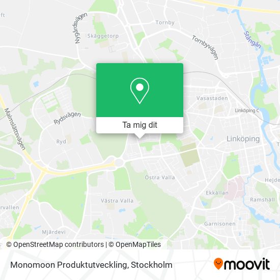 Monomoon Produktutveckling karta