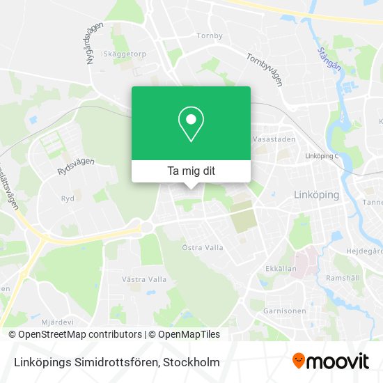 Linköpings Simidrottsfören karta