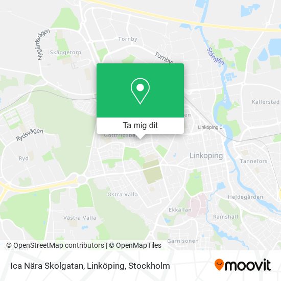 Ica Nära Skolgatan, Linköping karta