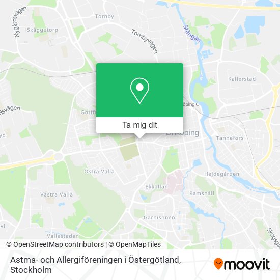 Astma- och Allergiföreningen i Östergötland karta
