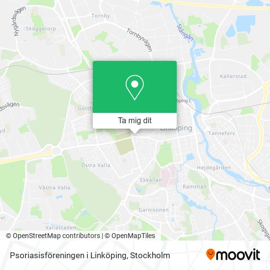 Psoriasisföreningen i Linköping karta