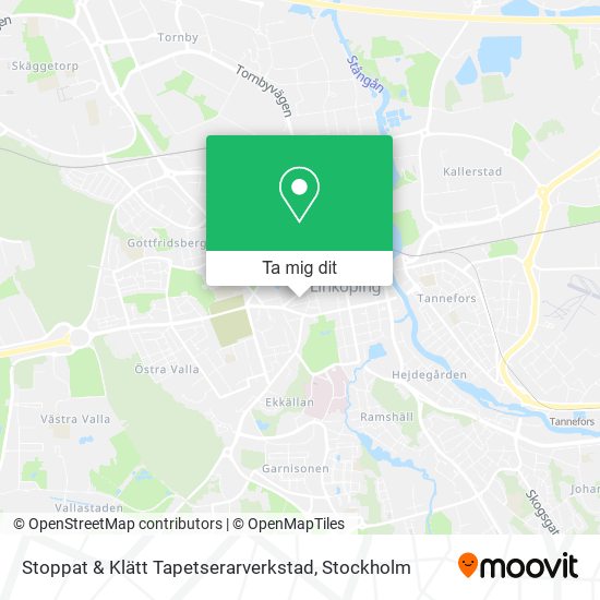 Stoppat & Klätt Tapetserarverkstad karta