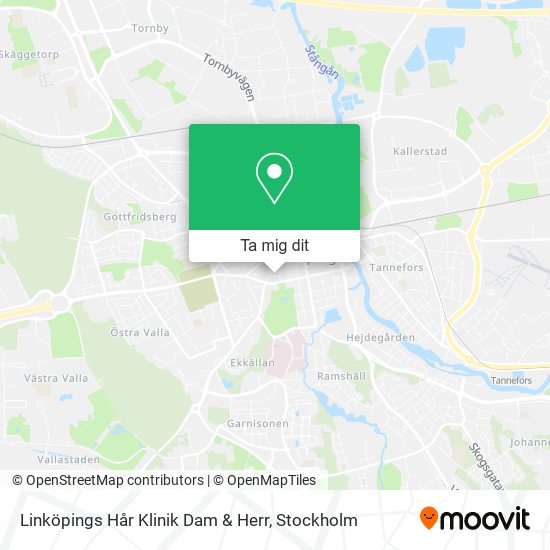 Linköpings Hår Klinik Dam & Herr karta
