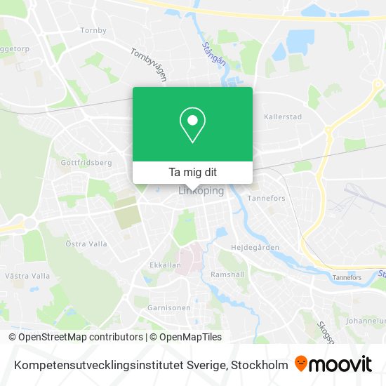 Kompetensutvecklingsinstitutet Sverige karta