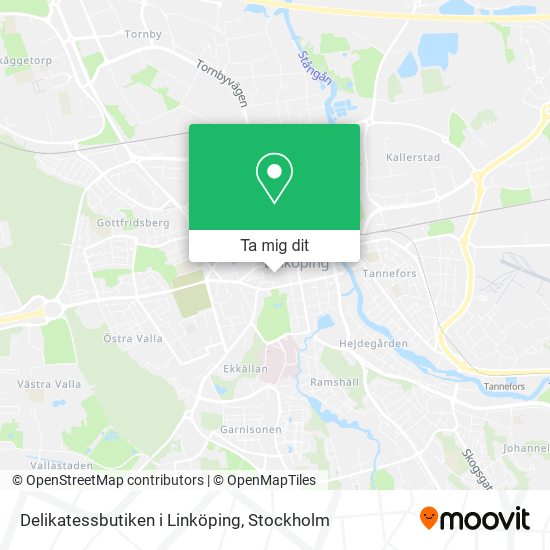 Delikatessbutiken i Linköping karta