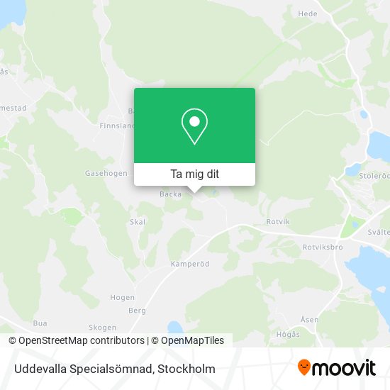 Uddevalla Specialsömnad karta