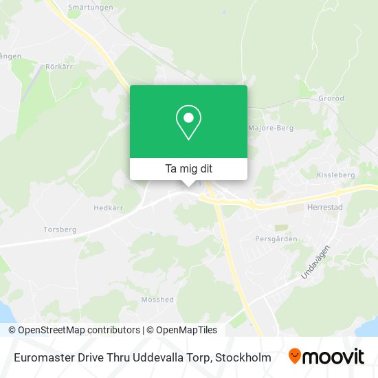 Euromaster Drive Thru Uddevalla Torp karta