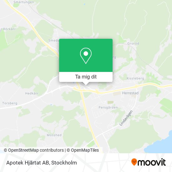 Apotek Hjãrtat AB karta