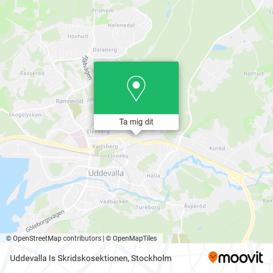 Uddevalla Is Skridskosektionen karta