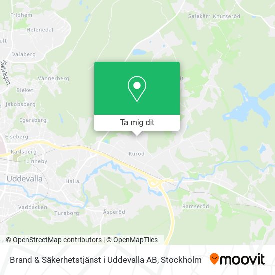 Brand & Säkerhetstjänst i Uddevalla AB karta