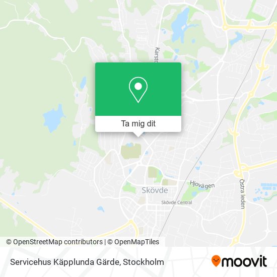 Servicehus Käpplunda Gärde karta