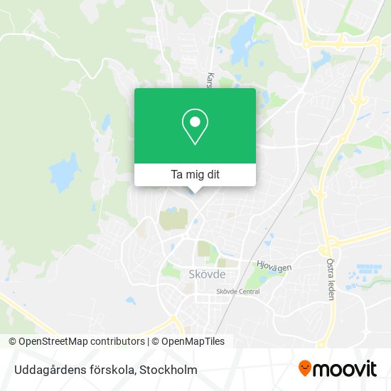 Uddagårdens förskola karta