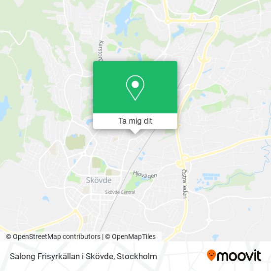 Salong Frisyrkällan i Skövde karta
