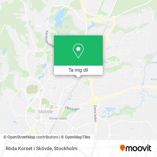 Röda Korset i Skövde karta